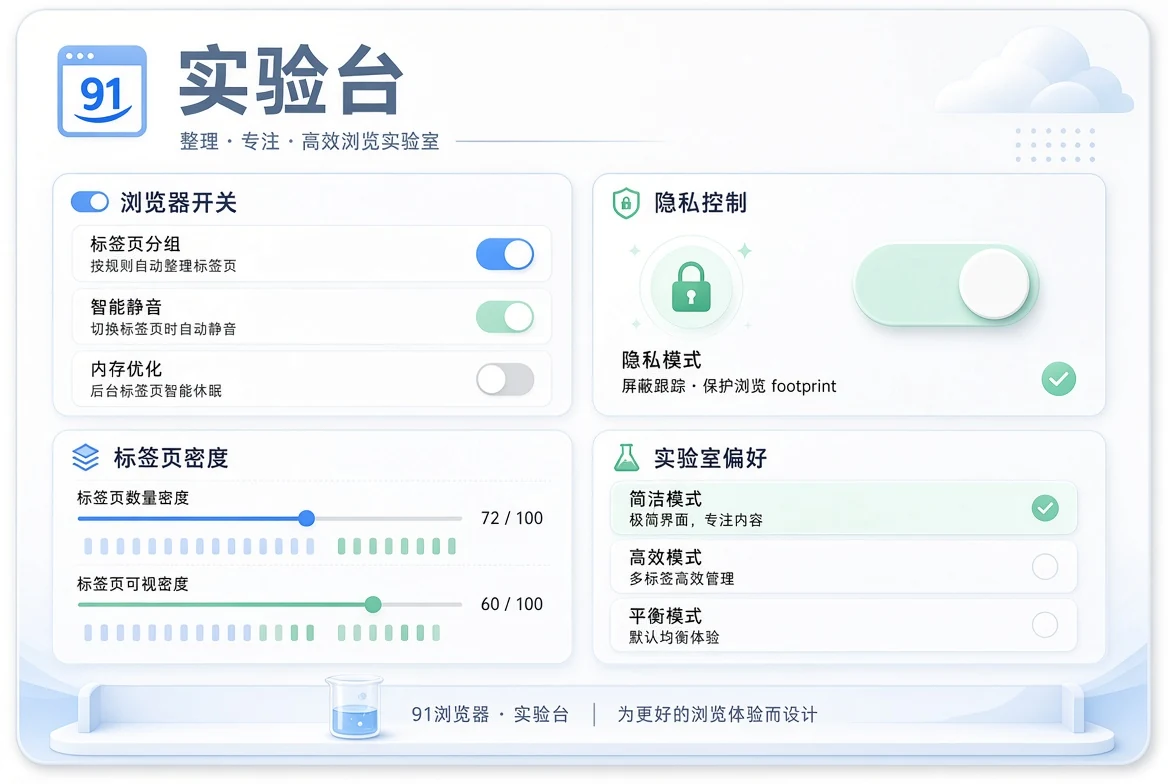 实验台浏览设置示意